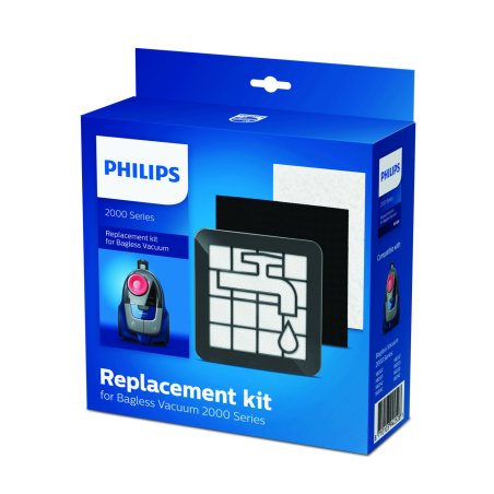 Philips XV1220/01 1 x Washable motor filter Replacement Kit