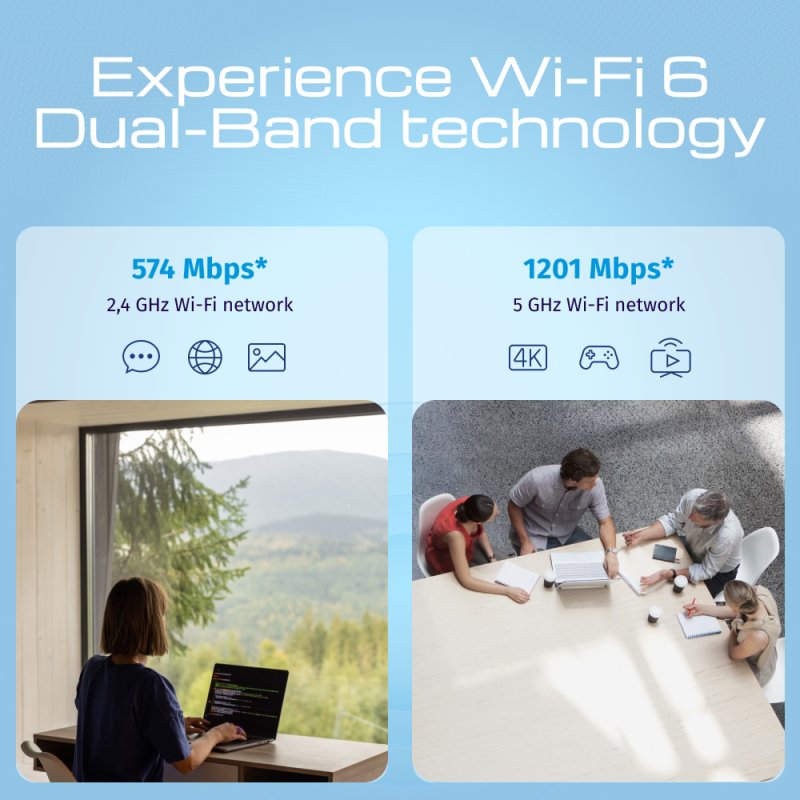 Keenetic Hopper DSL AX1800 Mesh Wi-Fi 6 Supervectoring VDSL2/ADSL2 Modem Router with a 4-Port Gigabit Smart Switch and