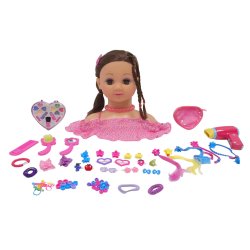 Happy Friend - Make Up Dollhead - Brunette (804012)