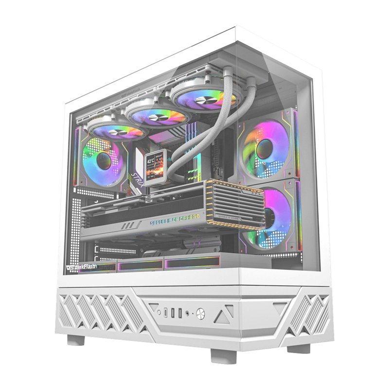 DarkFlash DS950 computer case (white) 6 fans