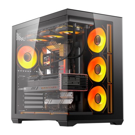 DarkFlash C280 computer case (black) 7 fans