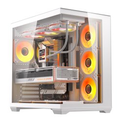 DarkFlash C280 computer case (white) 7 fans