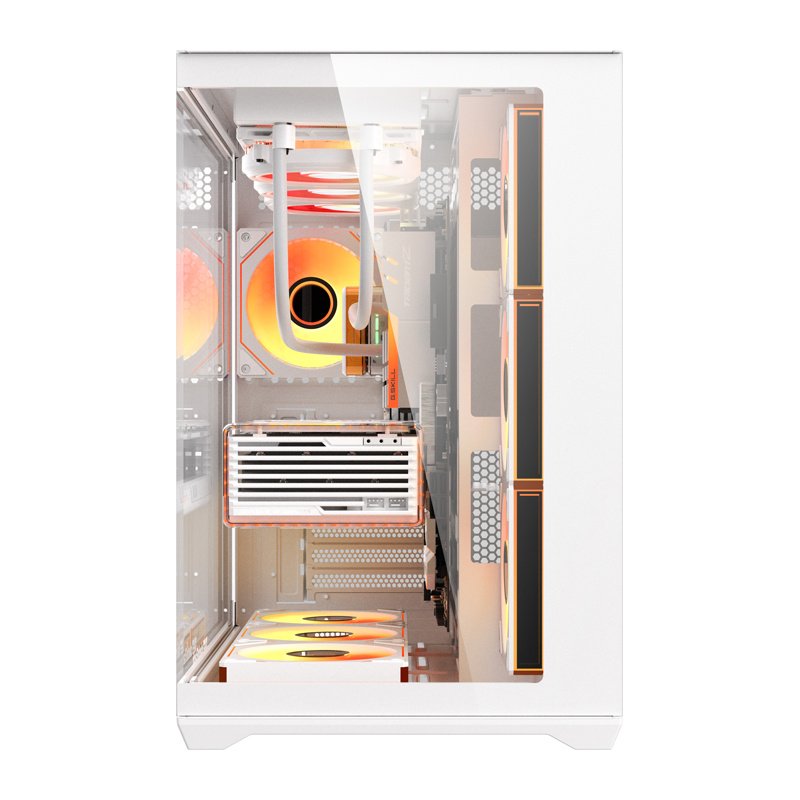 DarkFlash C280 computer case (white) 7 fans