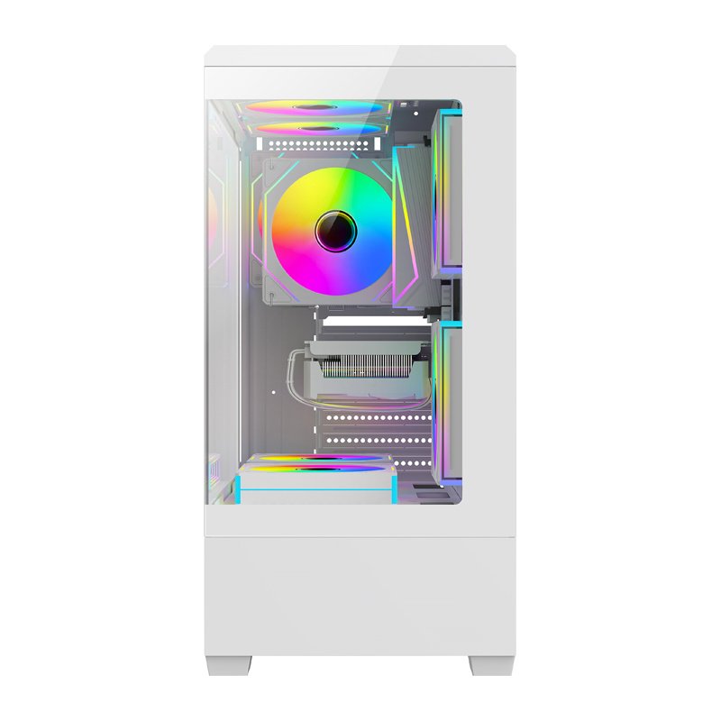 DarkFlash C365 computer case (white) 5 fans