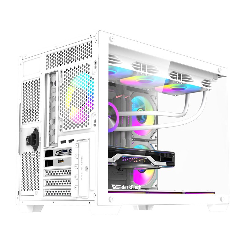 DarkFlash B275 PRO computer case (white) 6 fans