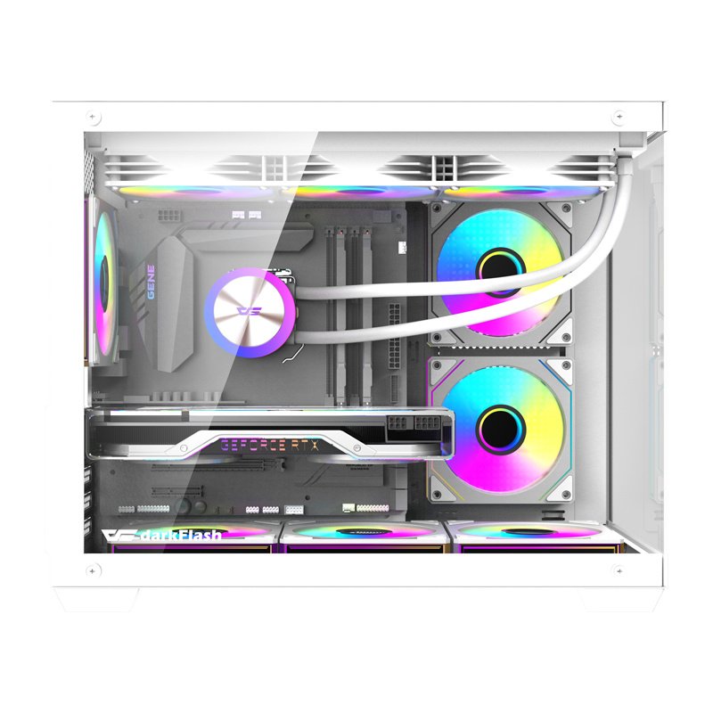 DarkFlash B275 PRO computer case (white) 6 fans