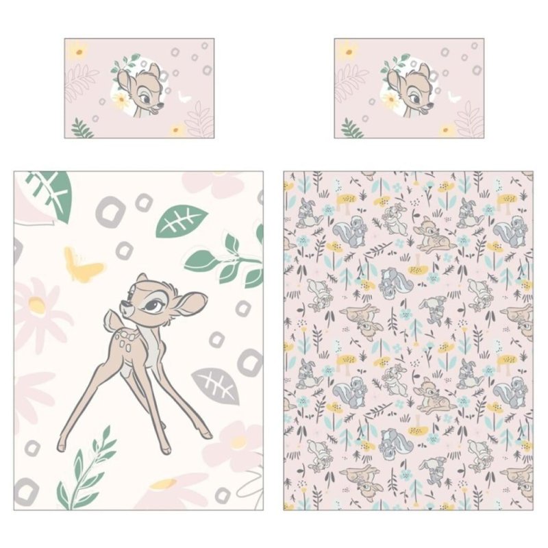 DISNEY - Bambi - Parure de lit 100x140cm 40x60cm