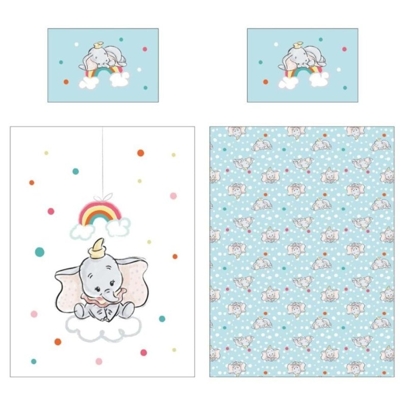 DISNEY - Dumbo - Parure de lit 100x140cm 40x60cm
