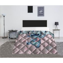 LILO & STITCH - Stitch "Coeur" - Couverture en Quilt 140x200cm