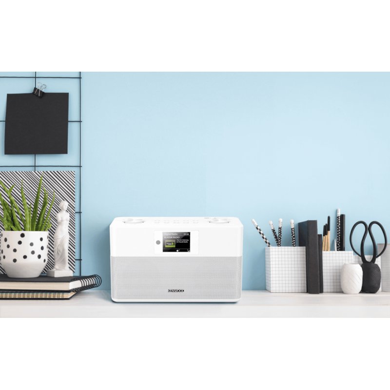 Kenwood CR-ST80DAB-W Radio portable Personnel Numérique Blanc