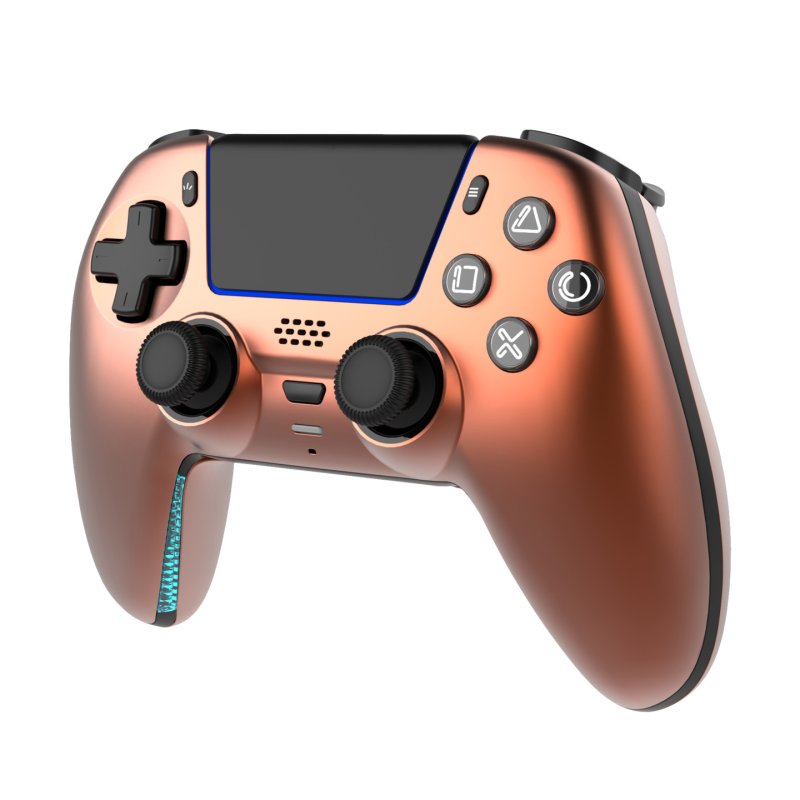 Deltaco Gaming GAM-199-ORANGECOPPER Gaming Controller Orange, Bronze Bluetooth/USB Gamepad PlayStation 5, PC, Android,