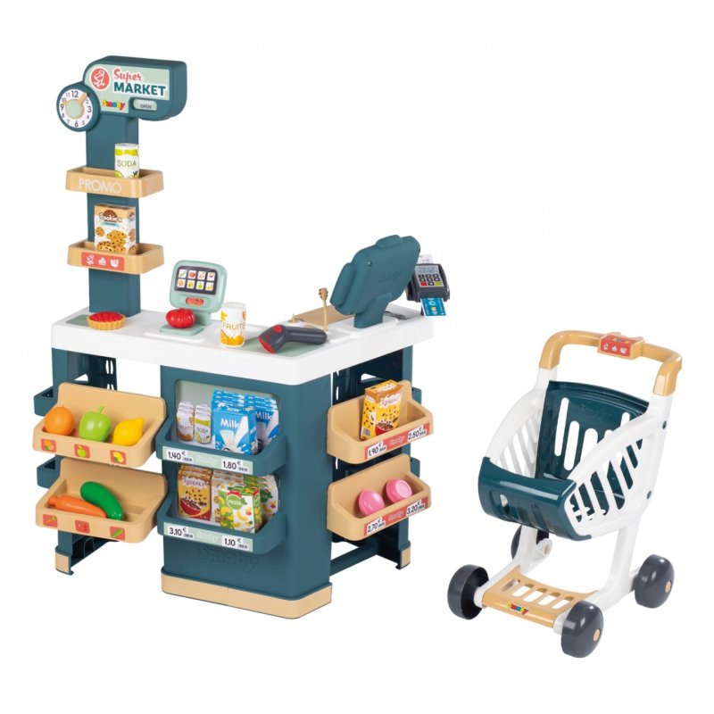 Smoby Supermarkt mit Einkaufswagen Modell 2023