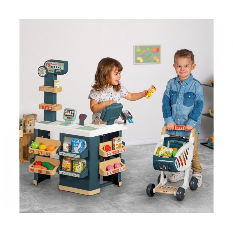 Smoby Supermarkt mit Einkaufswagen Modell 2023