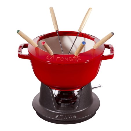 Staub La Fondue 18 cm kirschrot, Gusseisen