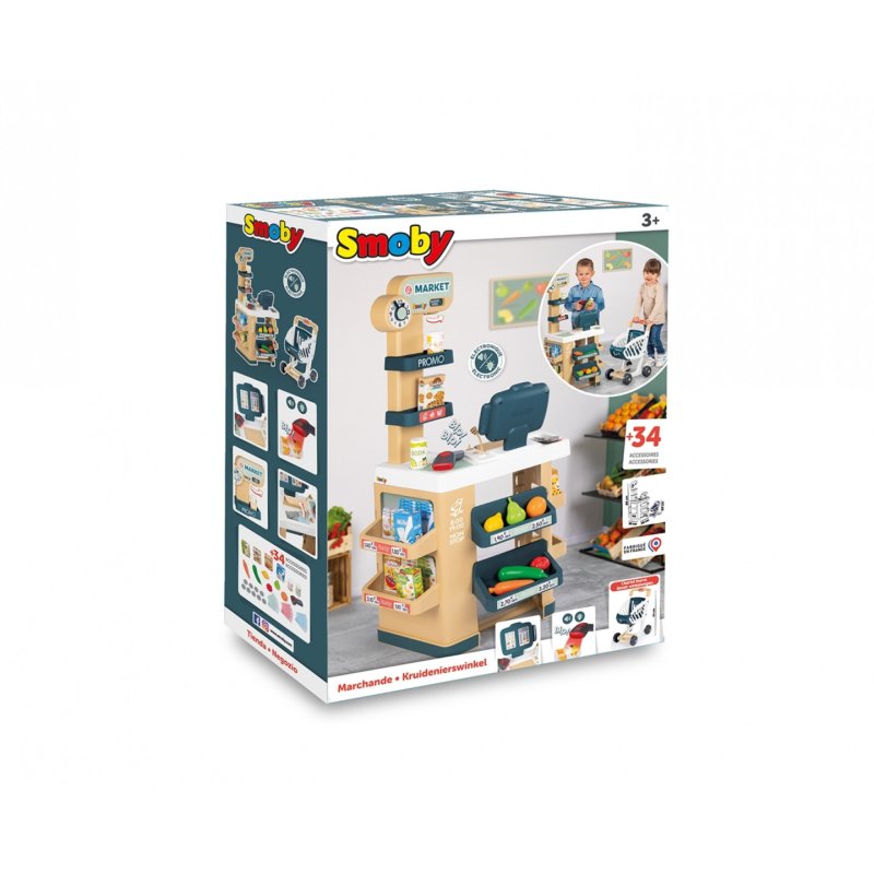 Smoby Supermarkt mit Einkaufswagen Modell 2023