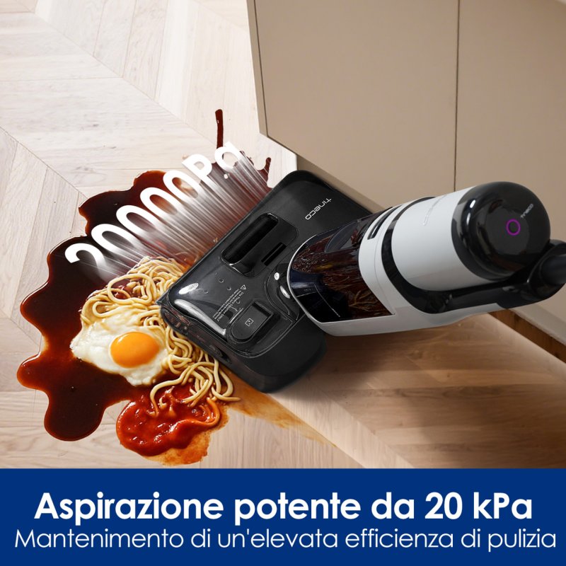 Tineco FloorOne i5 Stretch PLUS Aspirateur traineau Batterie Sec&humide Sans sac Gris 2,5 Ah