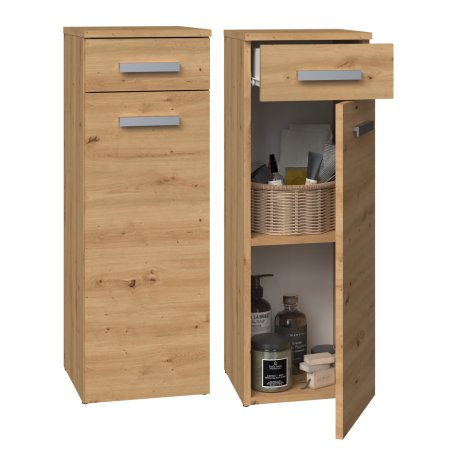 Topeshop NEL V DS ARTISAN bathroom storage cabinet Oak