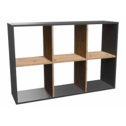 Topeshop MALAX 2X3 ANT/ART living room bookcase