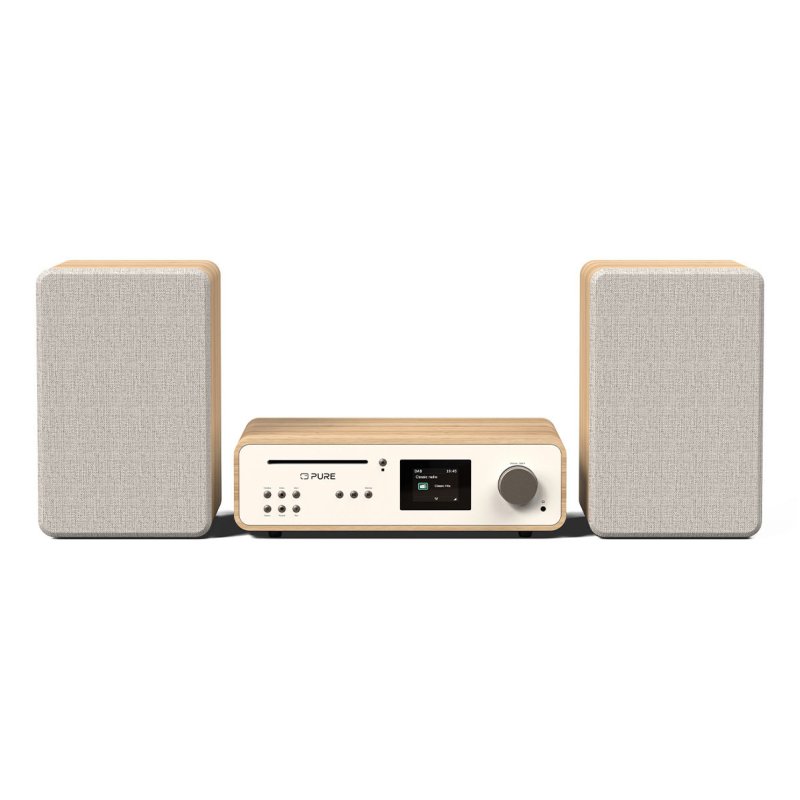 Pure Classic Stereo Cotton White/Oak EU/UK