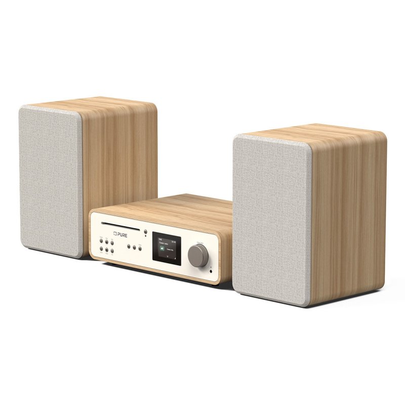 Pure Classic Stereo Cotton White/Oak EU/UK