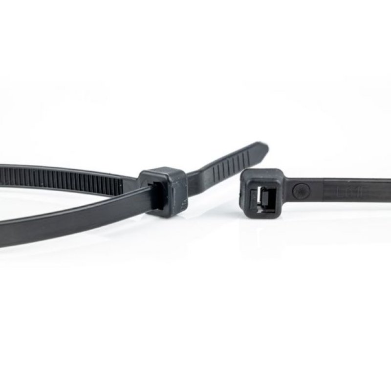 WKK 110194071 cable tie Releasable cable tie Plastic Black 100 pc(s)