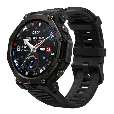 Amazfit T-rex 3 Pro 3,35 cm (1.32") AMOLED 44 mm Numérique 466 x 466 pixels Écran tactile Noir Wifi GPS (satellite)