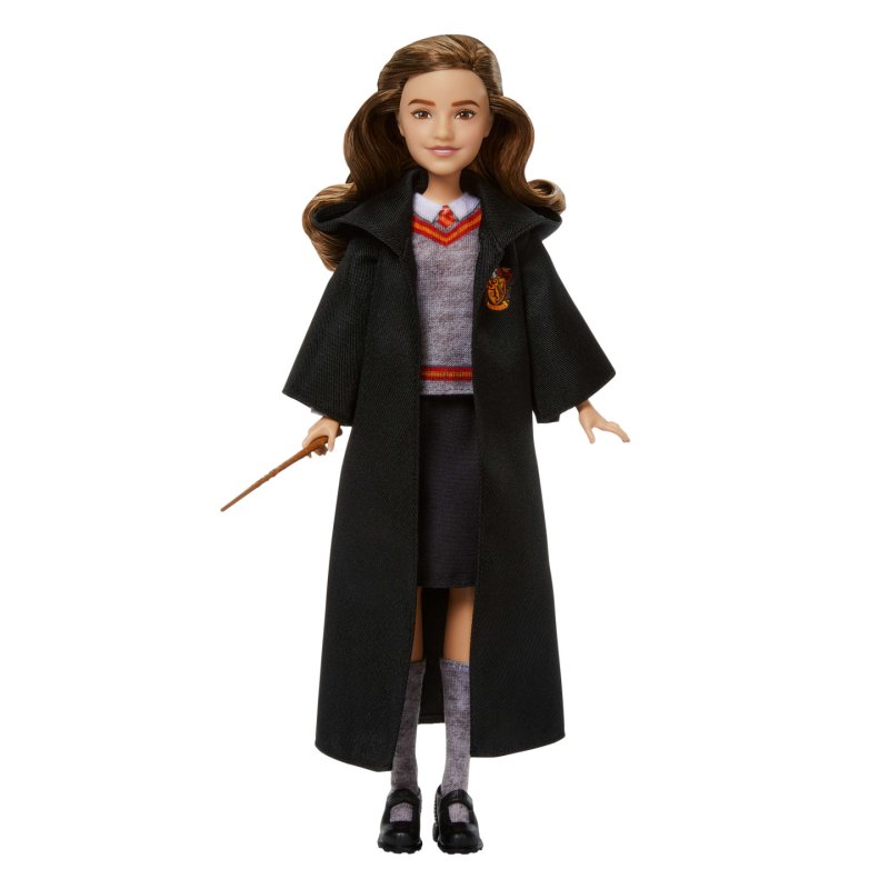 Harry Potter Hermione Granger Fashion Doll in Movie-Inspired Hogwarts Uniform With Wand Accessory