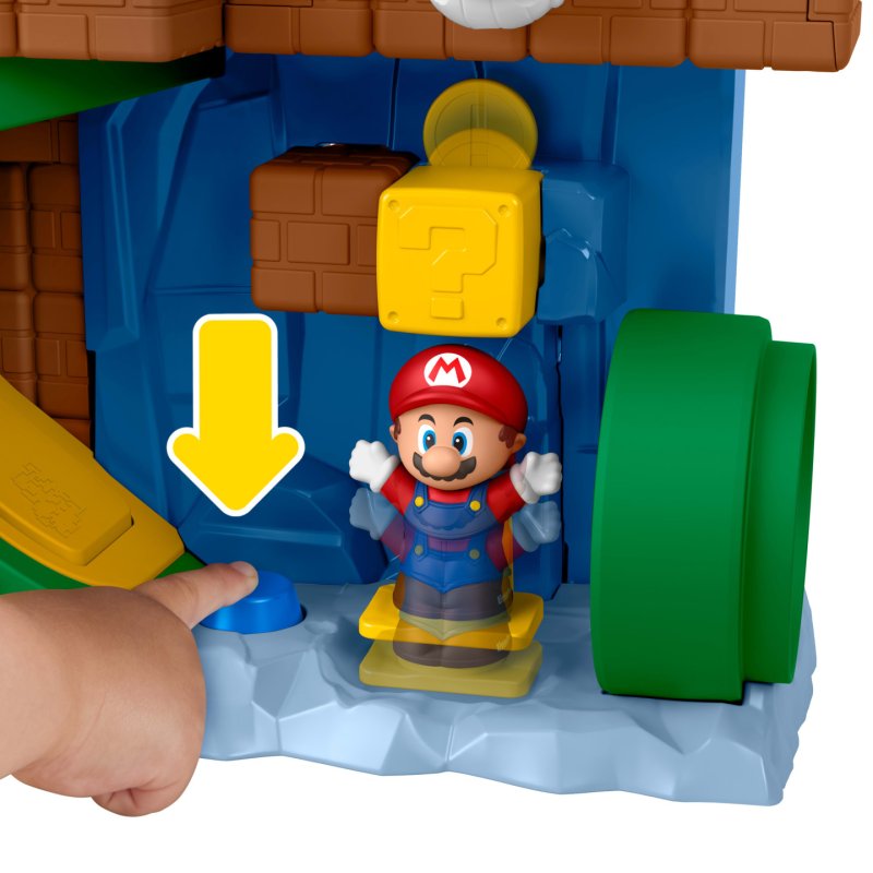 Fisher-Price Little People My Mario Adventure Playset, Musical Toddler Toy with 2 Figures
