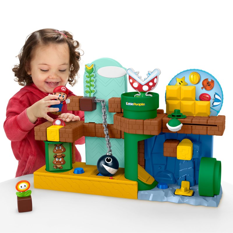 Fisher-Price Little People Fisher-Price-Coffret Mon Aventure avec Mario
