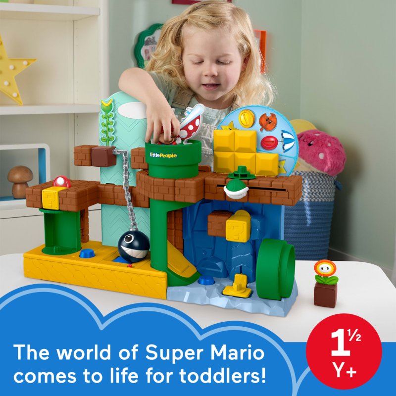 Fisher-Price Little People Fisher-Price-Coffret Mon Aventure avec Mario