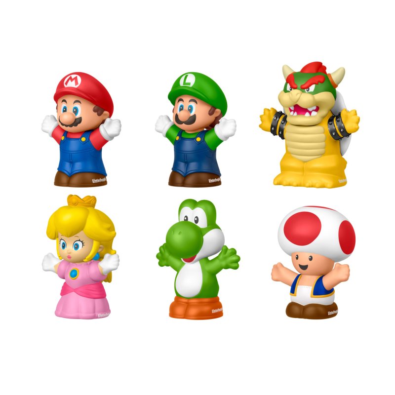 Fisher-Price Little People Fisher-Price-Coffret de 6 Figurines Mario