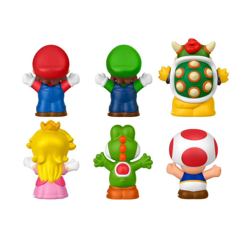 Fisher-Price Little People My Mario Figure 6-Pack Toy Set for Toddlers & Kids
