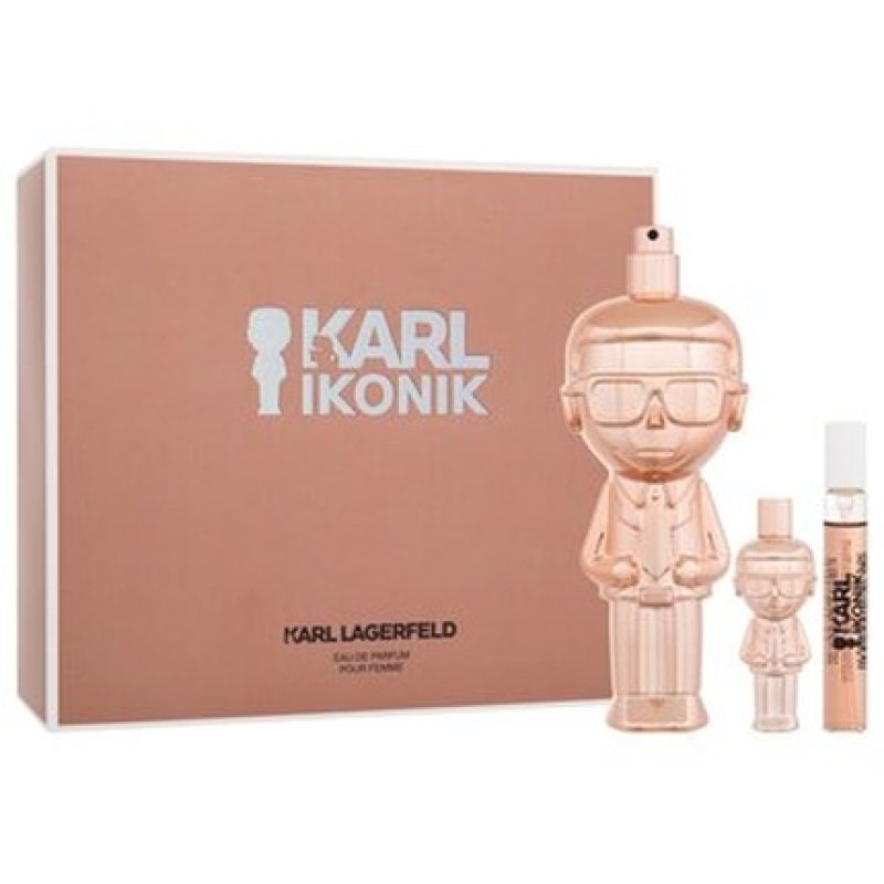 Lagerfeld Ikonik Gift Set Edp 100 Ml Miniature Edp 75 Ml And Miniature Edp 45 Ml