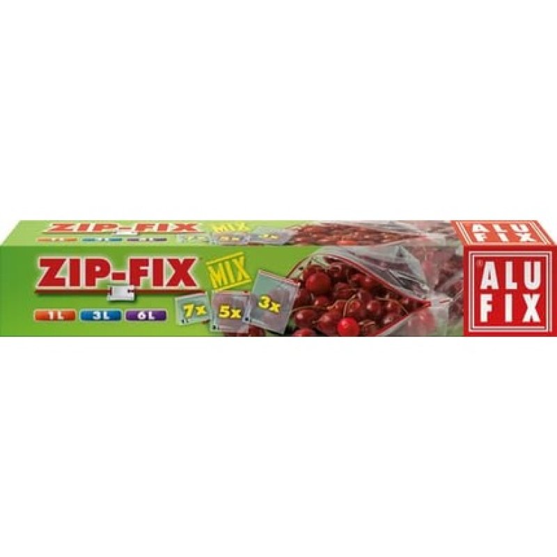 Alufix Zip-Fix Household Bags - Pack of 15
