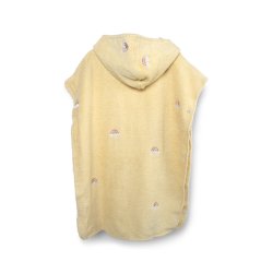 Filibabba - Embroidered Poncho - Unicorn Shores - Yellow - One size (1-5 years)