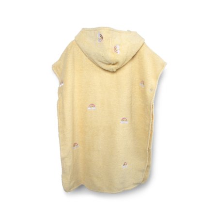 Filibabba - Embroidered Poncho - Unicorn Shores - Yellow - One size (1-5 years)