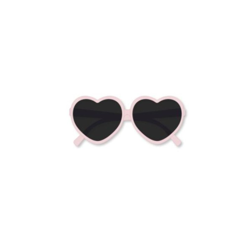 Filibabba - Kids sunglasses in recycled plastic - Heart - Peach Whip - Pink - 1-3 years