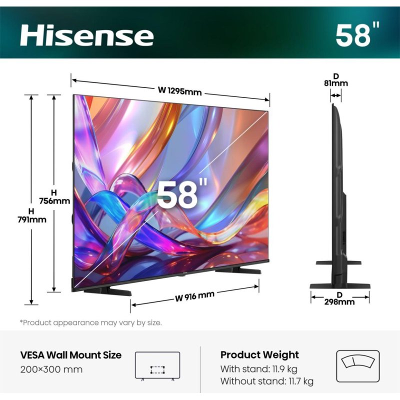 Hisense 58E7S QLED TV (null cm (null Zoll))