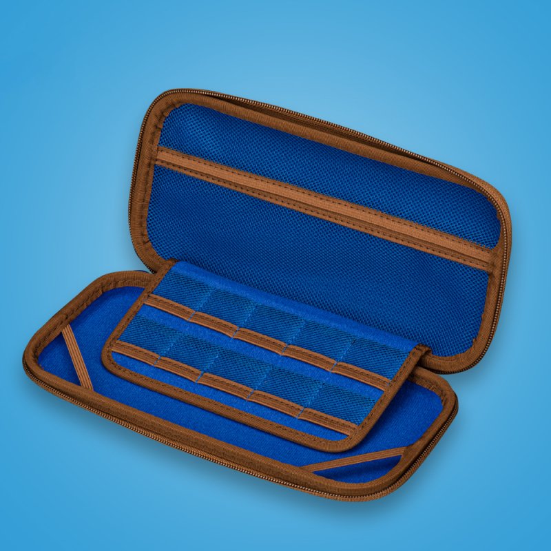 Blade Gaming Switch & Switch Lite One Piece Bag “Chibi” Étui Nintendo Bleu, Marron, Blanc