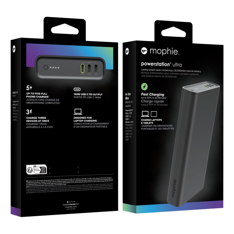 mophie Powerstation Ultra 25000 mAh Noir