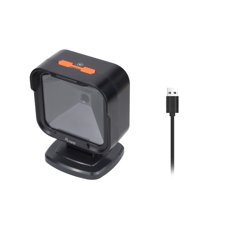 Equip 2D-Omni-Direkt. Desktop Barcodescanner USB 1MP schwarz