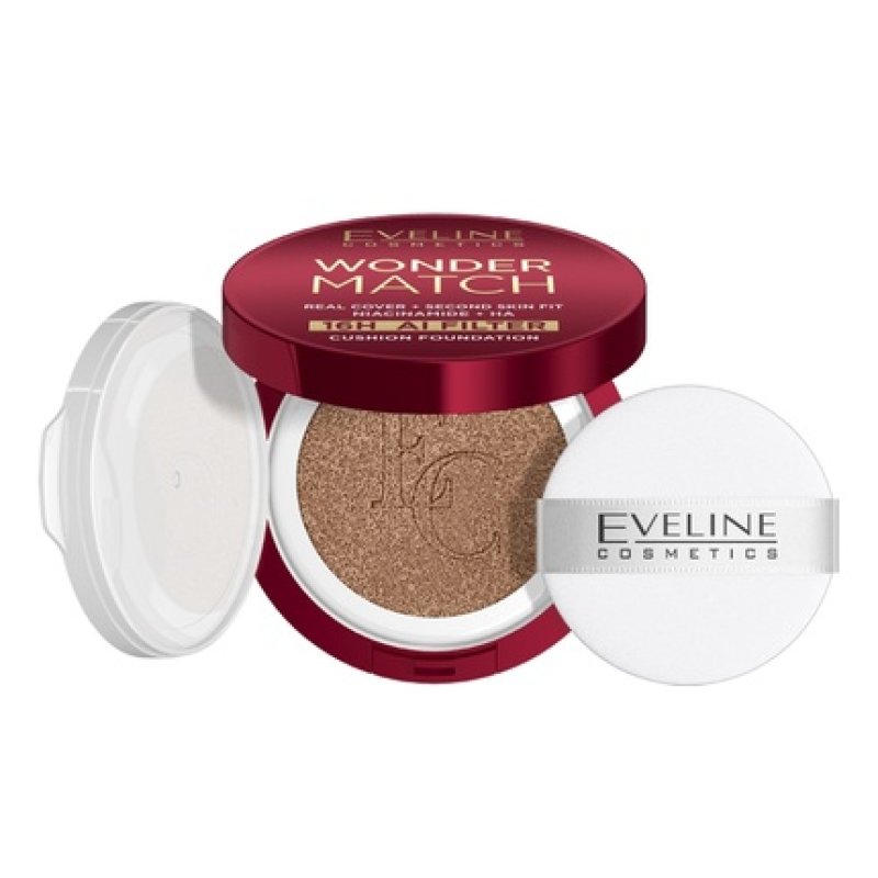 Eveline Wonder Match Cushion Foundation Concealing Foundation 04w 15ml