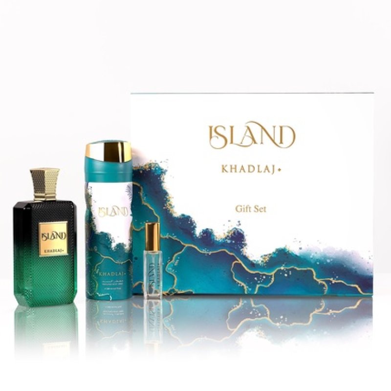 Khadlaj Island Extrait De Parfum 100ml Body Spray 200ml Extrait De Parfum 10ml