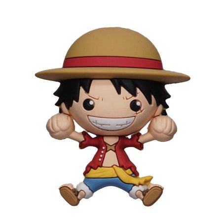ONE PIECE - Luffy - Aimant à collectionner en mousse 3D