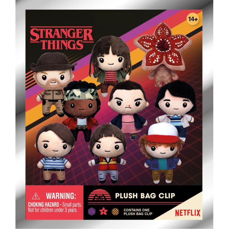 STRANGER THINGS - Plush Bag Clip (Display 24 Pcs)