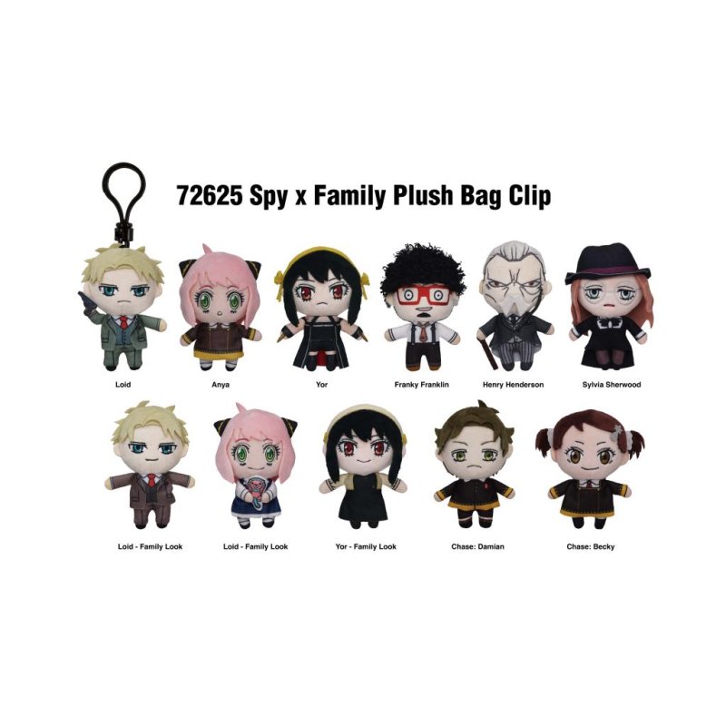 SPY X FAMILY - Plush Bag Clip (Display 24 Pcs)