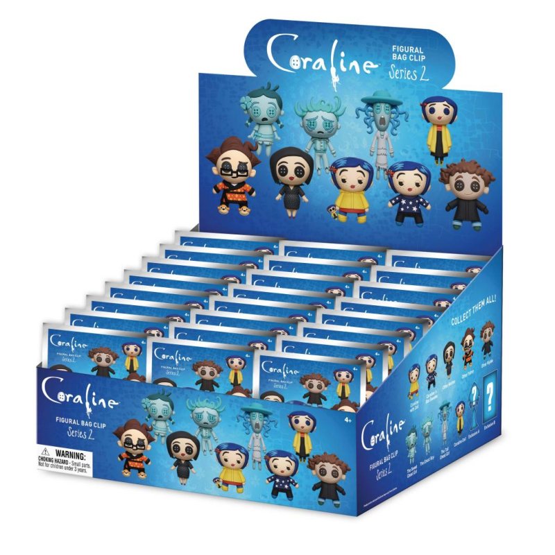 CORALINE - Series 2 - 3D Foam Bag Clip (Display 24 Pcs)