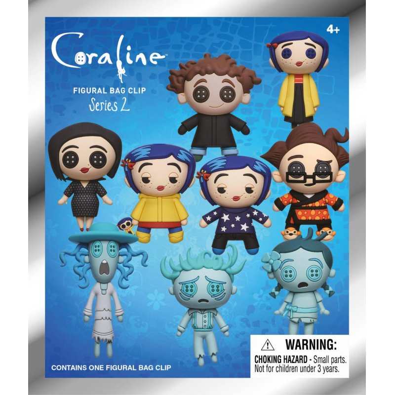 CORALINE - Series 2 - 3D Foam Bag Clip (Display 24 Pcs)