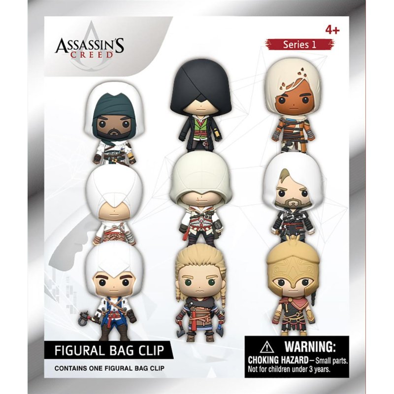 ASSASSIN'S CREED - Series 1 - 3D Foam Bag Clip (Display 24 Pcs)