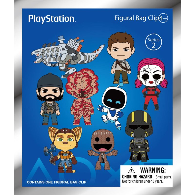 PLAYSTATTION - Series 2 - 3D Foam Bag Clip (Display 24 Pcs)